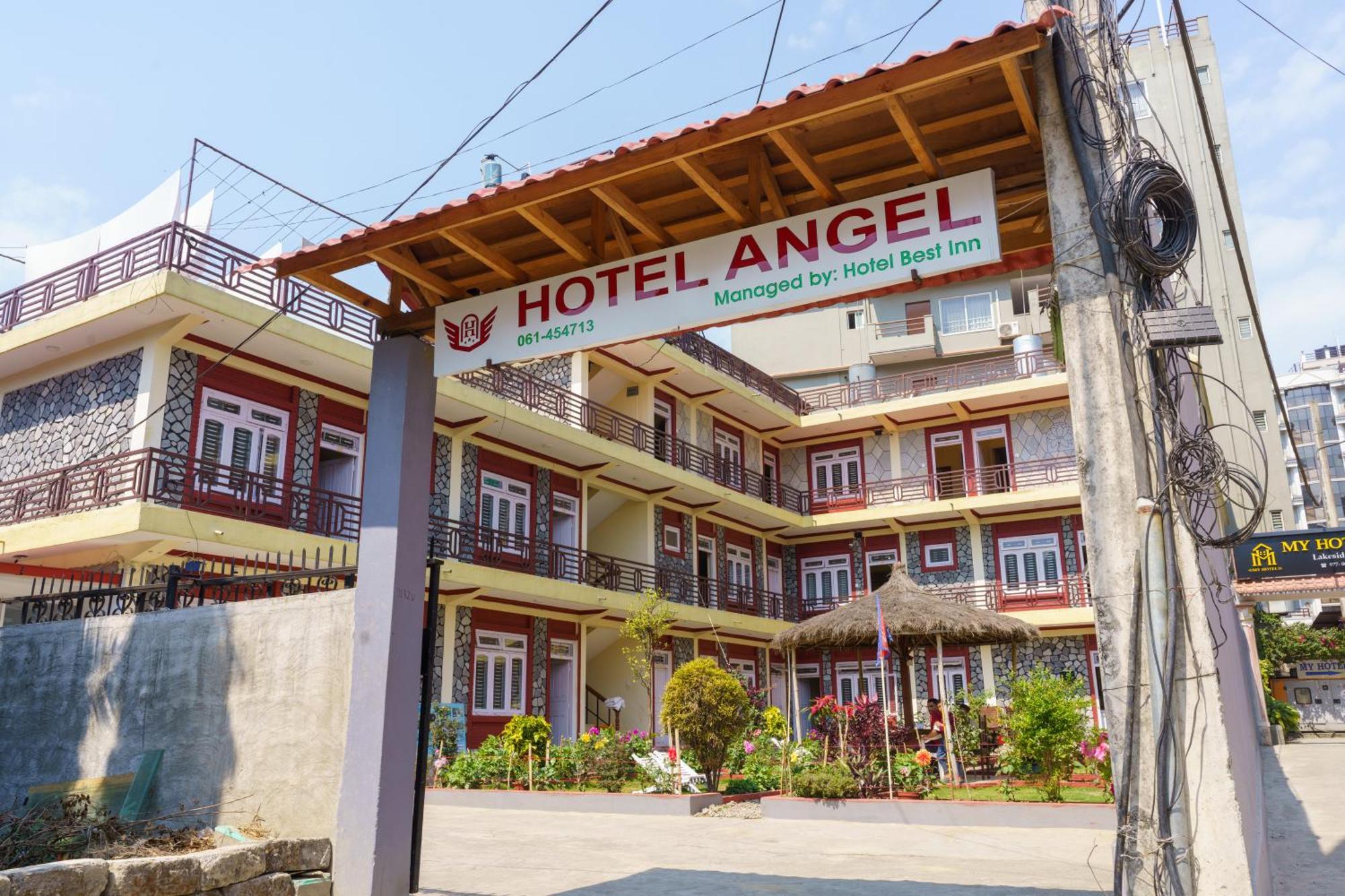 Hotel Angel Pokhara Esterno foto
