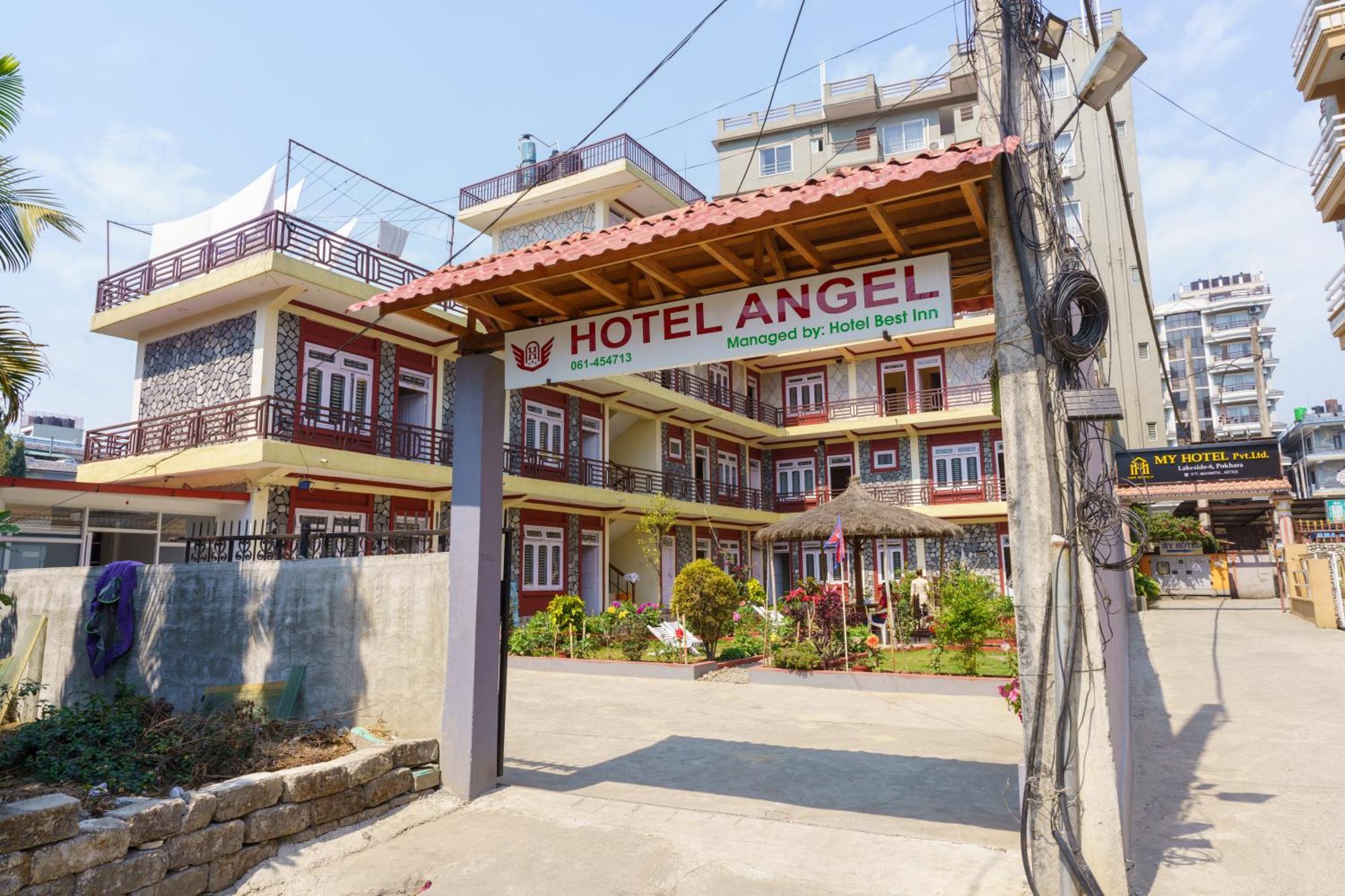 Hotel Angel Pokhara Esterno foto